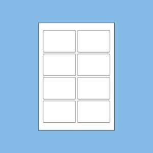 Sheet of large eco friendly labels
