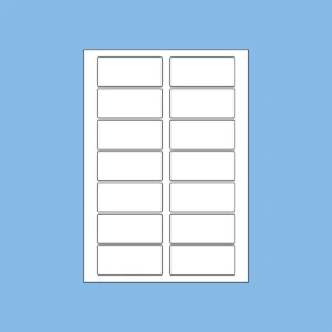 Sheet of standard eco friendly labels