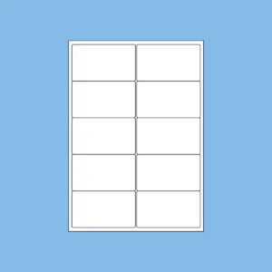 Sheet of extra large eco friendly labels