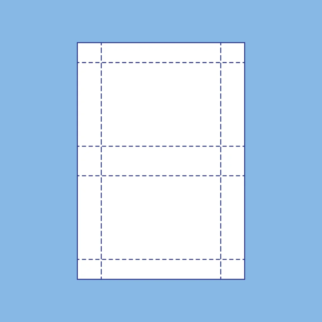 A6 perforated badge inserts