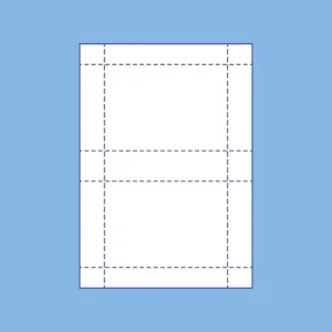 A6 perforated badge inserts