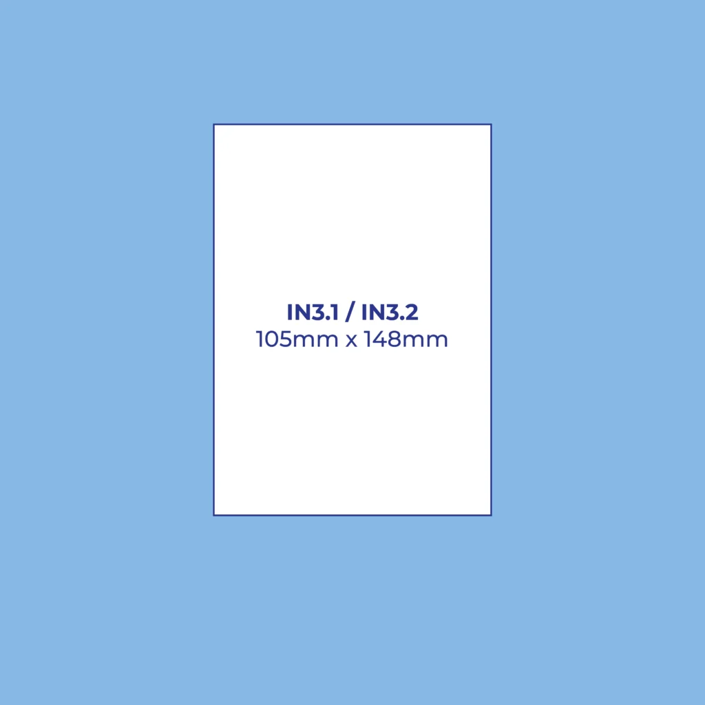 A6 perforated badge inserts