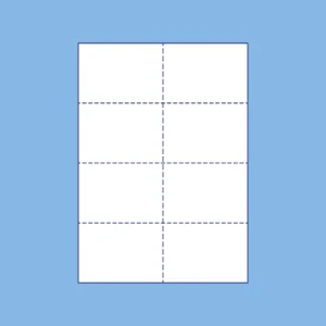 A7 perforated badge insert sheet