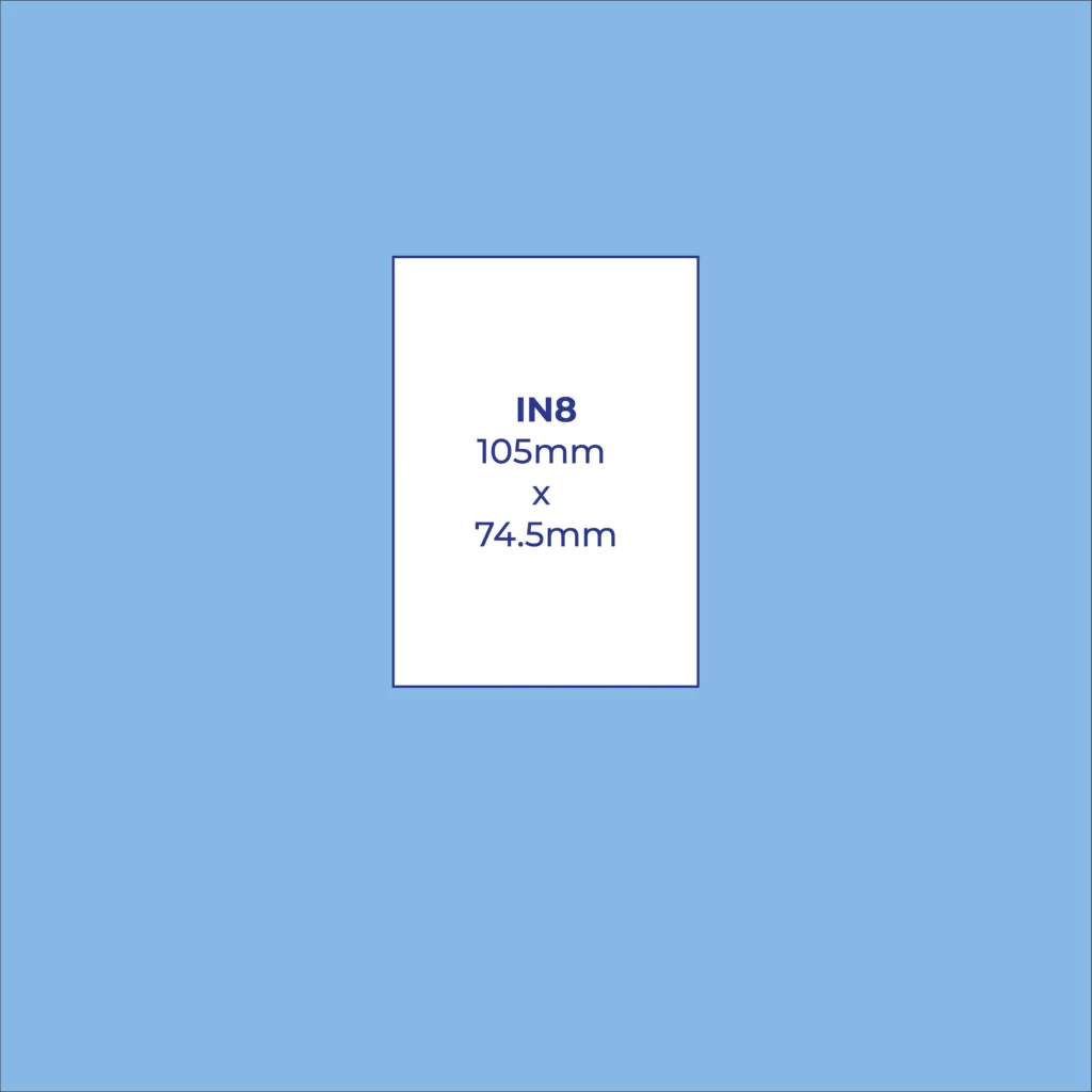 A7 perforated badge insert sheet