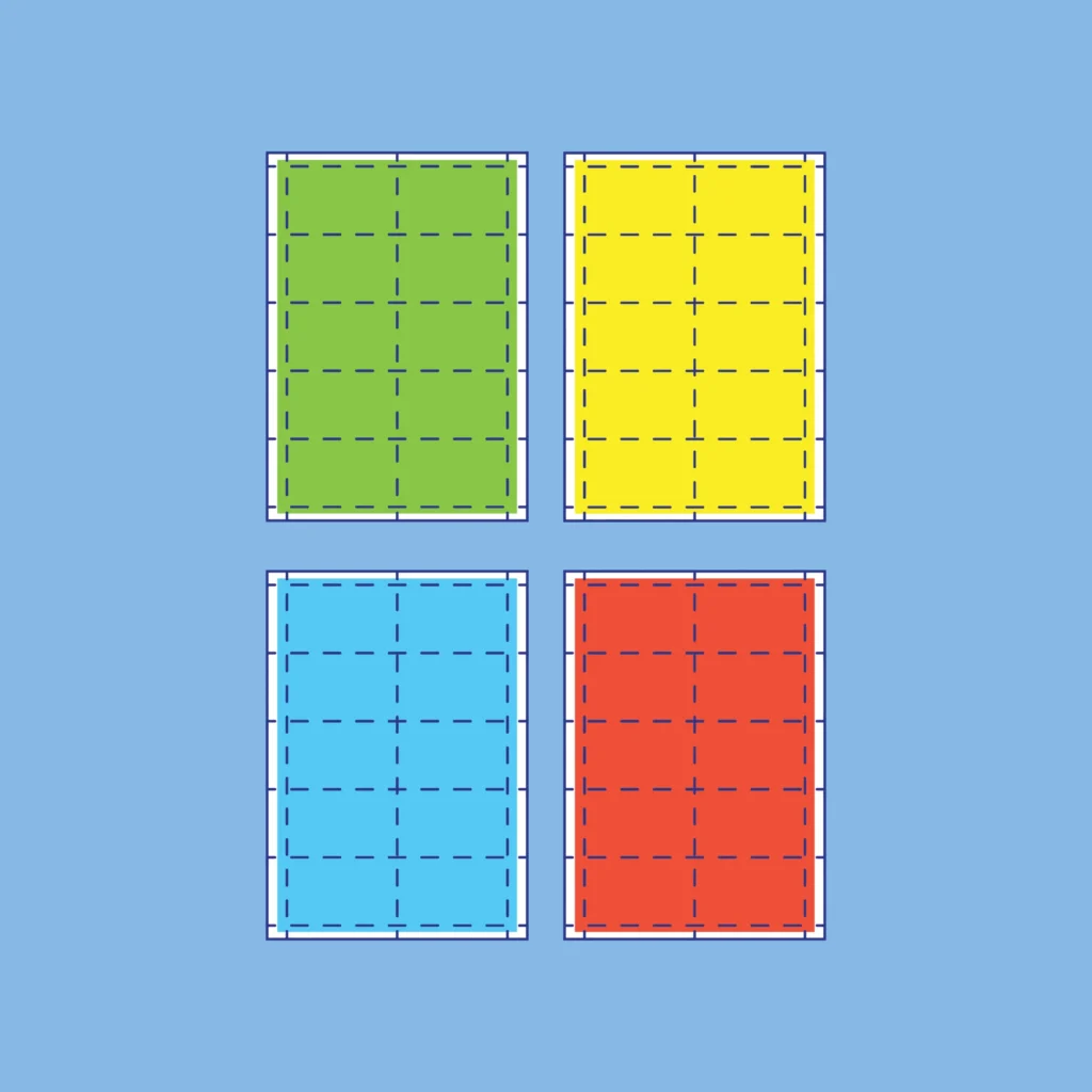 Coloured perforated badge inserts