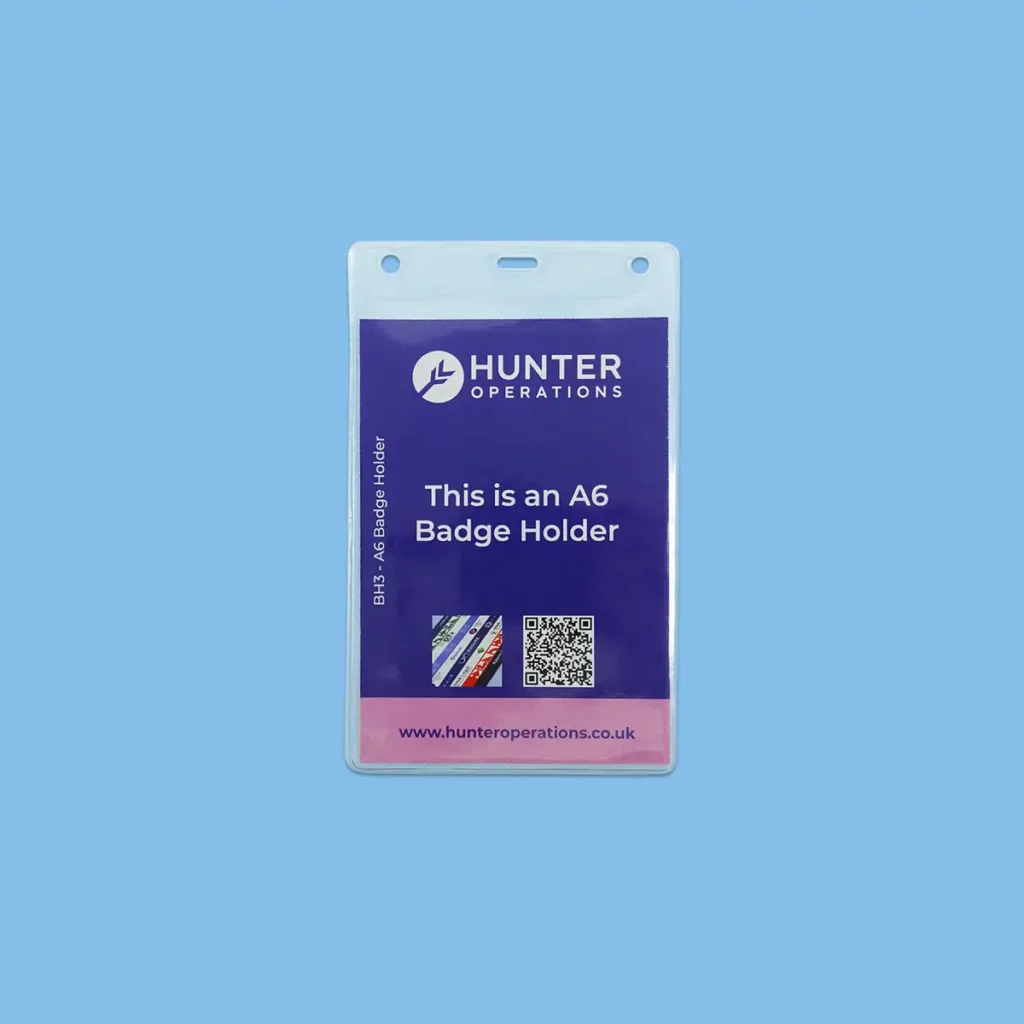 A6 size conference badge holder