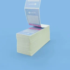 Eco-friendly Self-Adhesive Fanfold Printed Badges