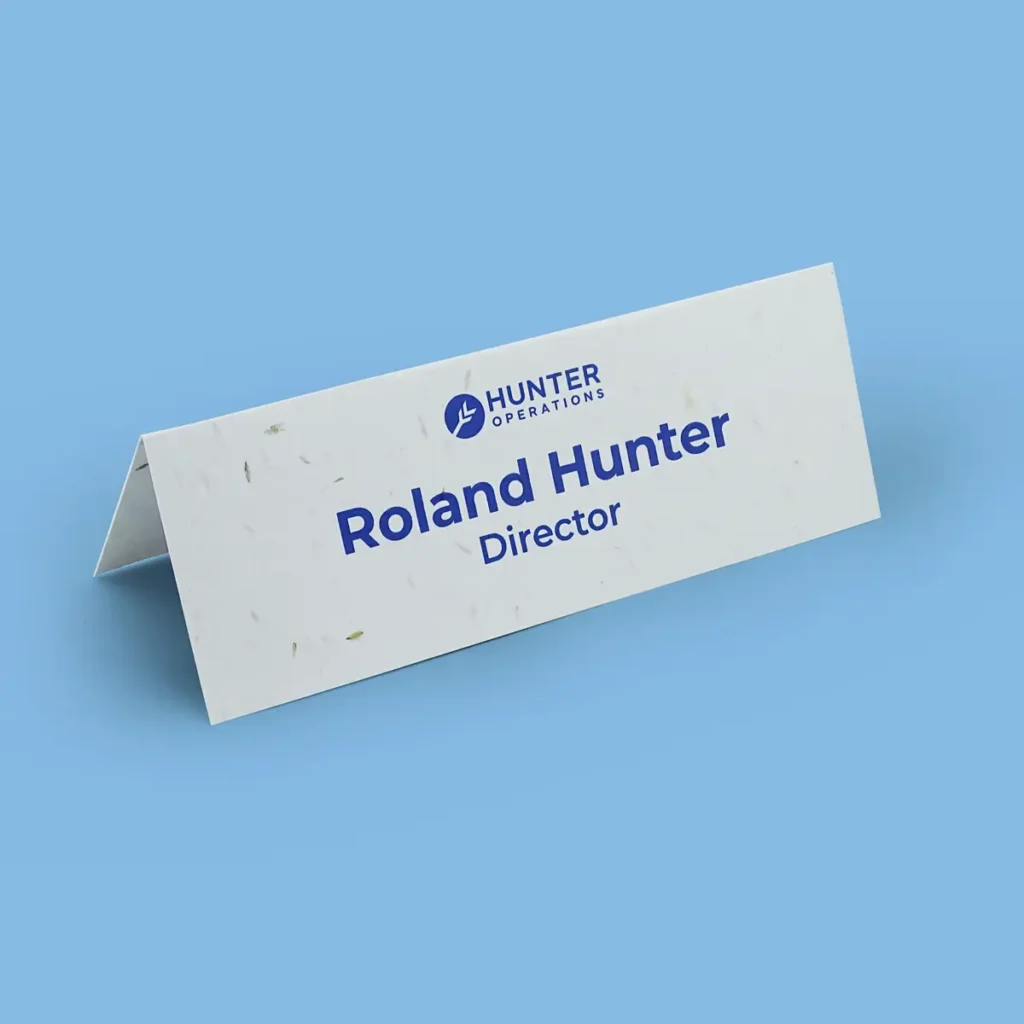 Seed Paper Place Card - Eco-friendly place cards - Large size biodegradable place cards