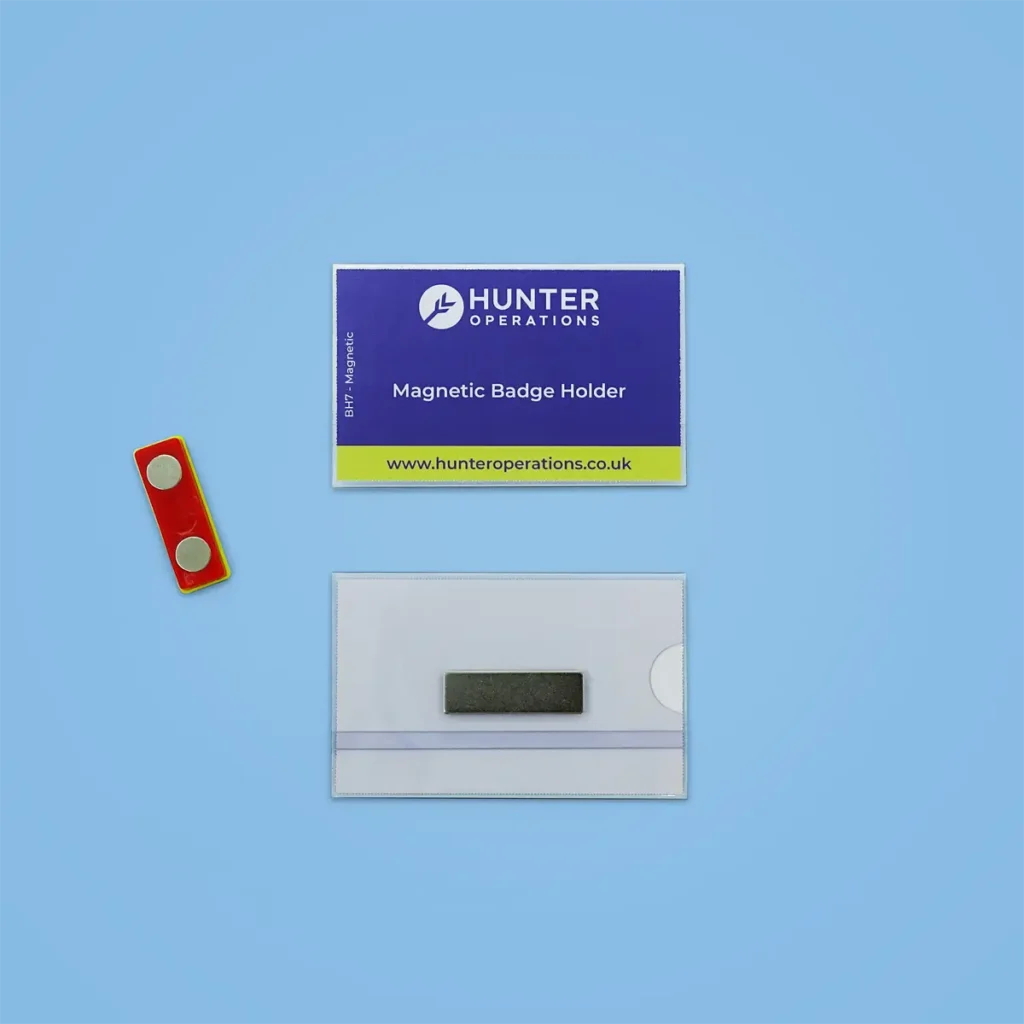 Magnetic event badge holder