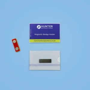 Magnetic event badge holder