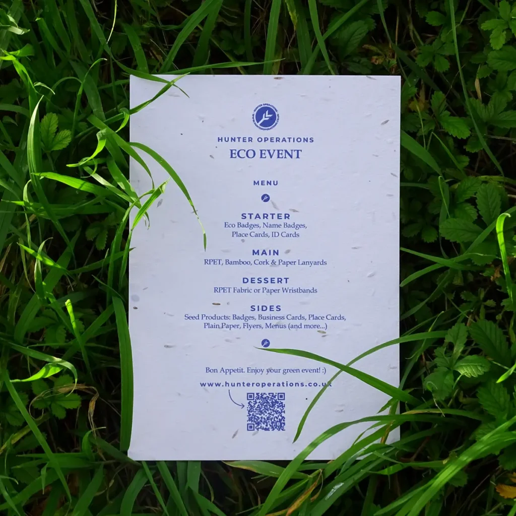 Seed Paper Printed Sheet - eco-friendly printed sheets
