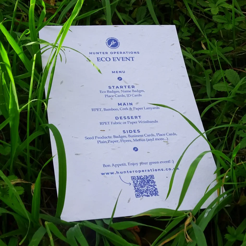 Seed Paper Printed Sheet