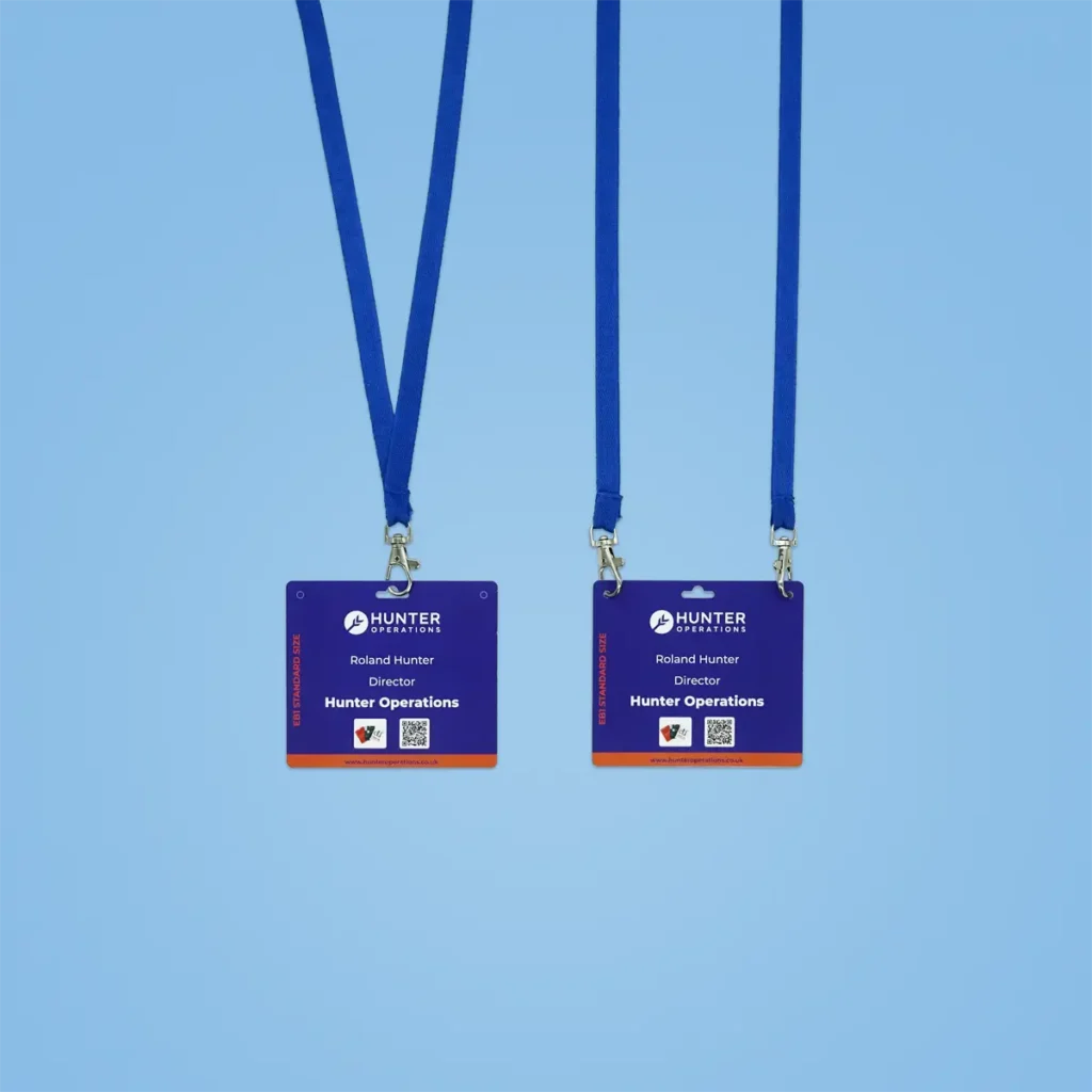 Conference badges for lanyards or clips