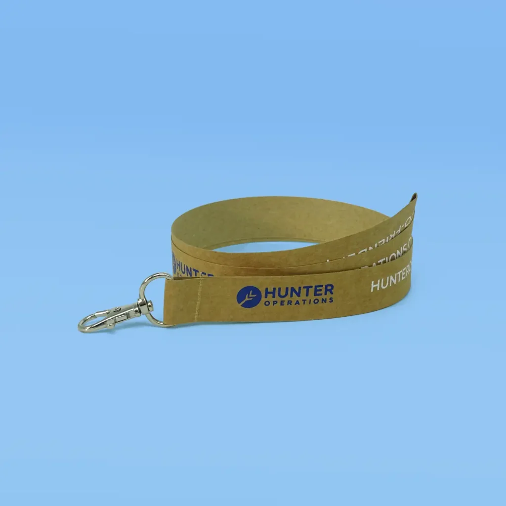 Branded paper lanyards