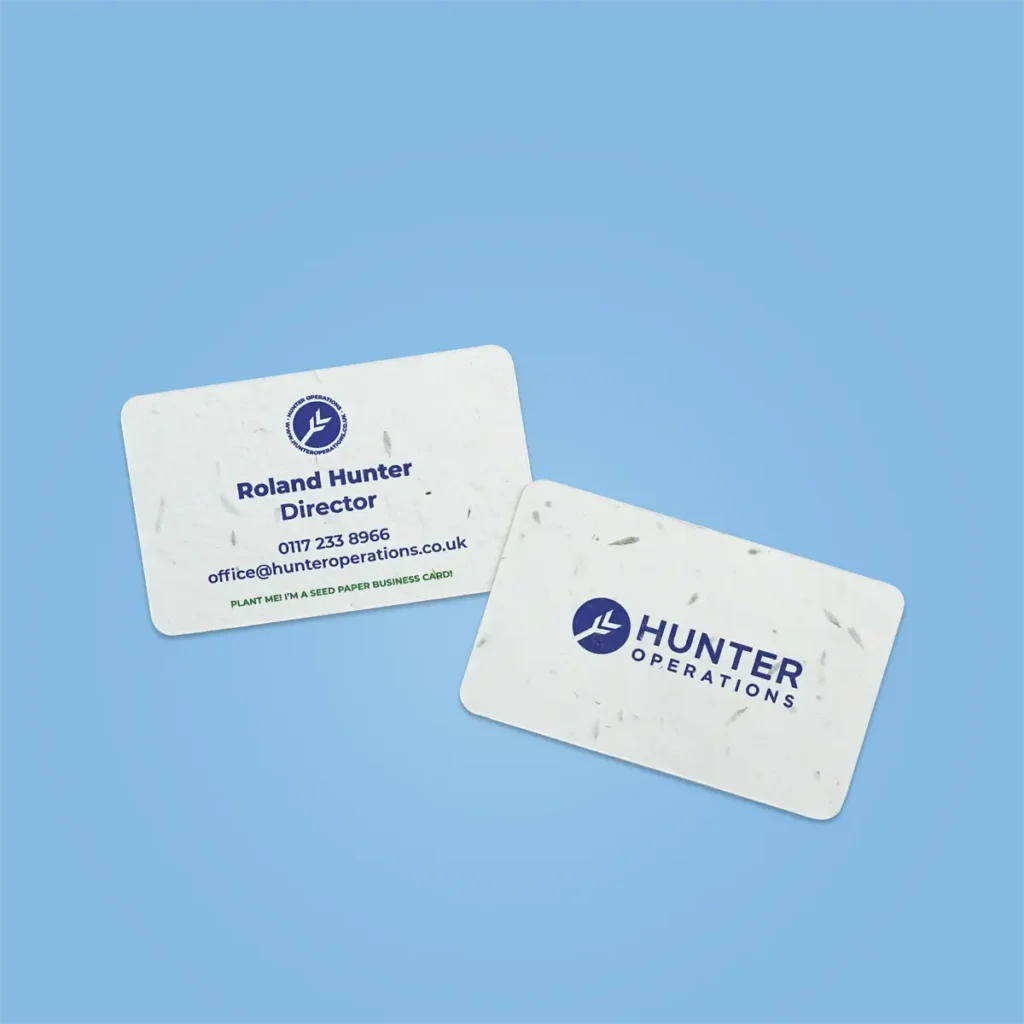 Seed paper business cards
