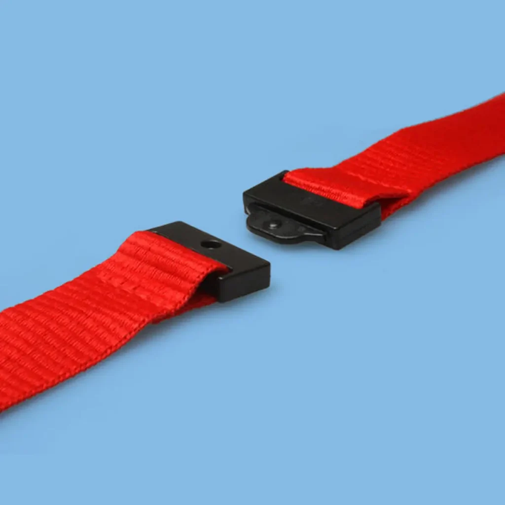 RPET Lanyard - 20mm, plain Recycled Plastic Lanyards - Red