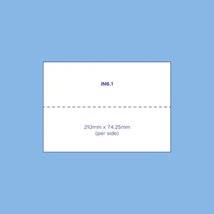 Large place card perforated sheet