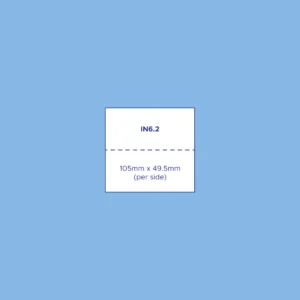 Small place card perforated sheet
