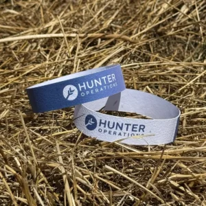 Seed paper wristbands